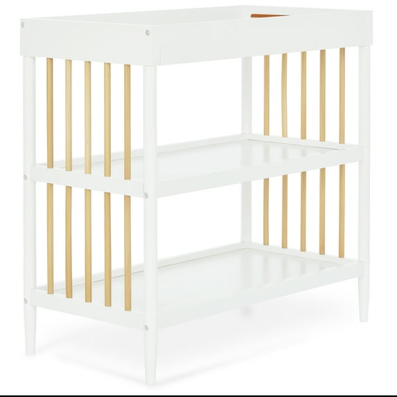 Dream On Me Sleepy Little Sloth Changing Table, Free Changing Pad Included, Natural And White