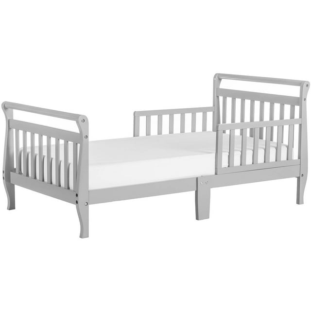 Dream On Me Sleigh Toddler Bed, Cool Grey