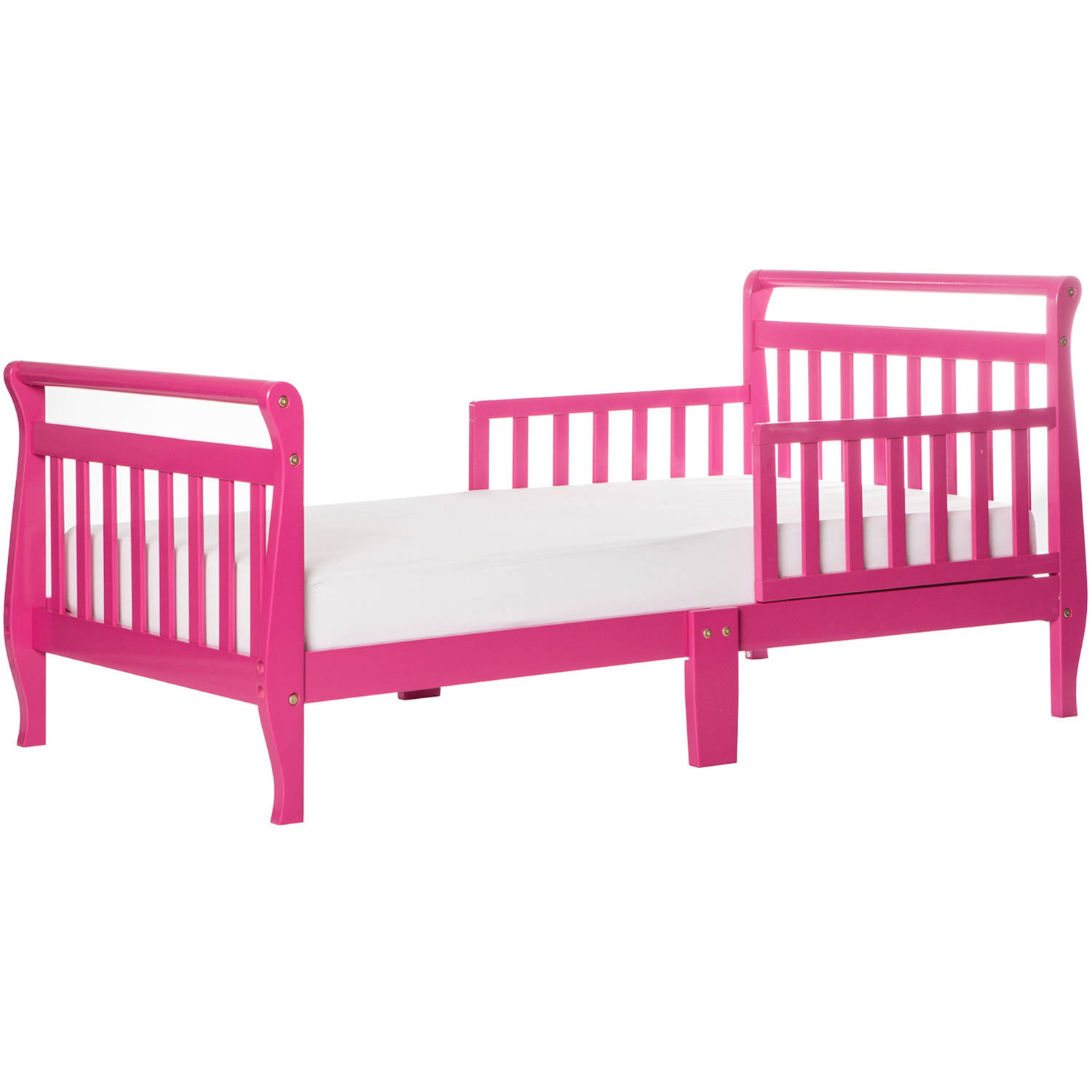 Dream On Me Sleigh Toddler Bed, Fuschia Pink