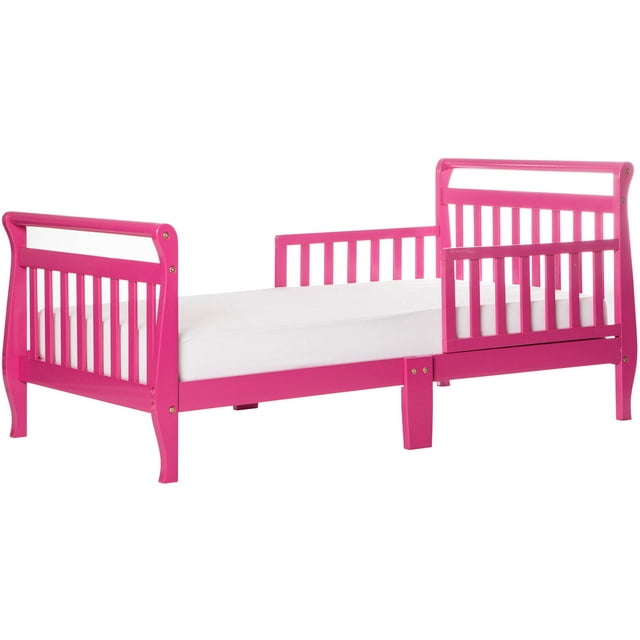 Dream On Me Sleigh Toddler Bed, Fuschia Pink