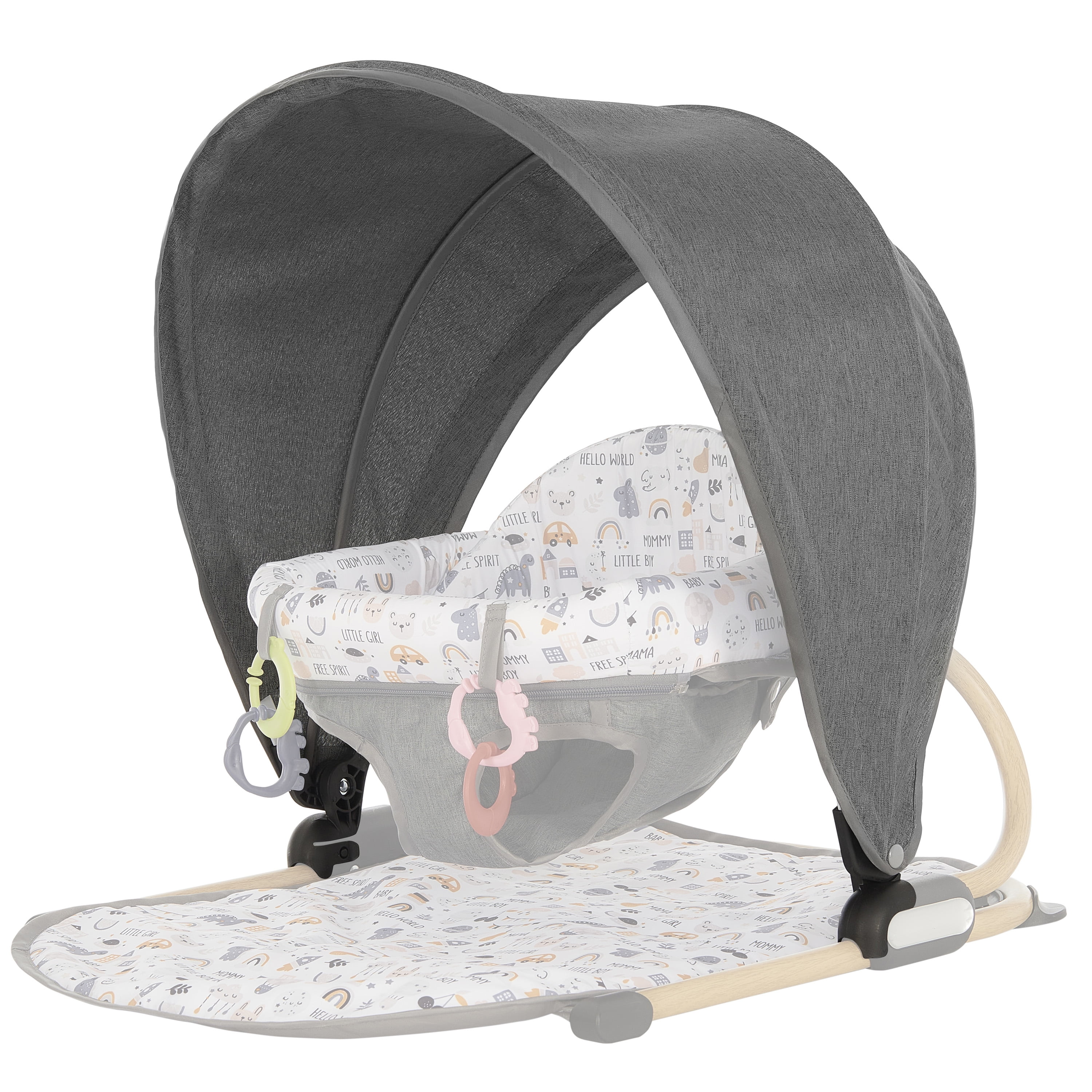 Dream On Me Snug Canopy, Gray, (Model 430CGRAY)