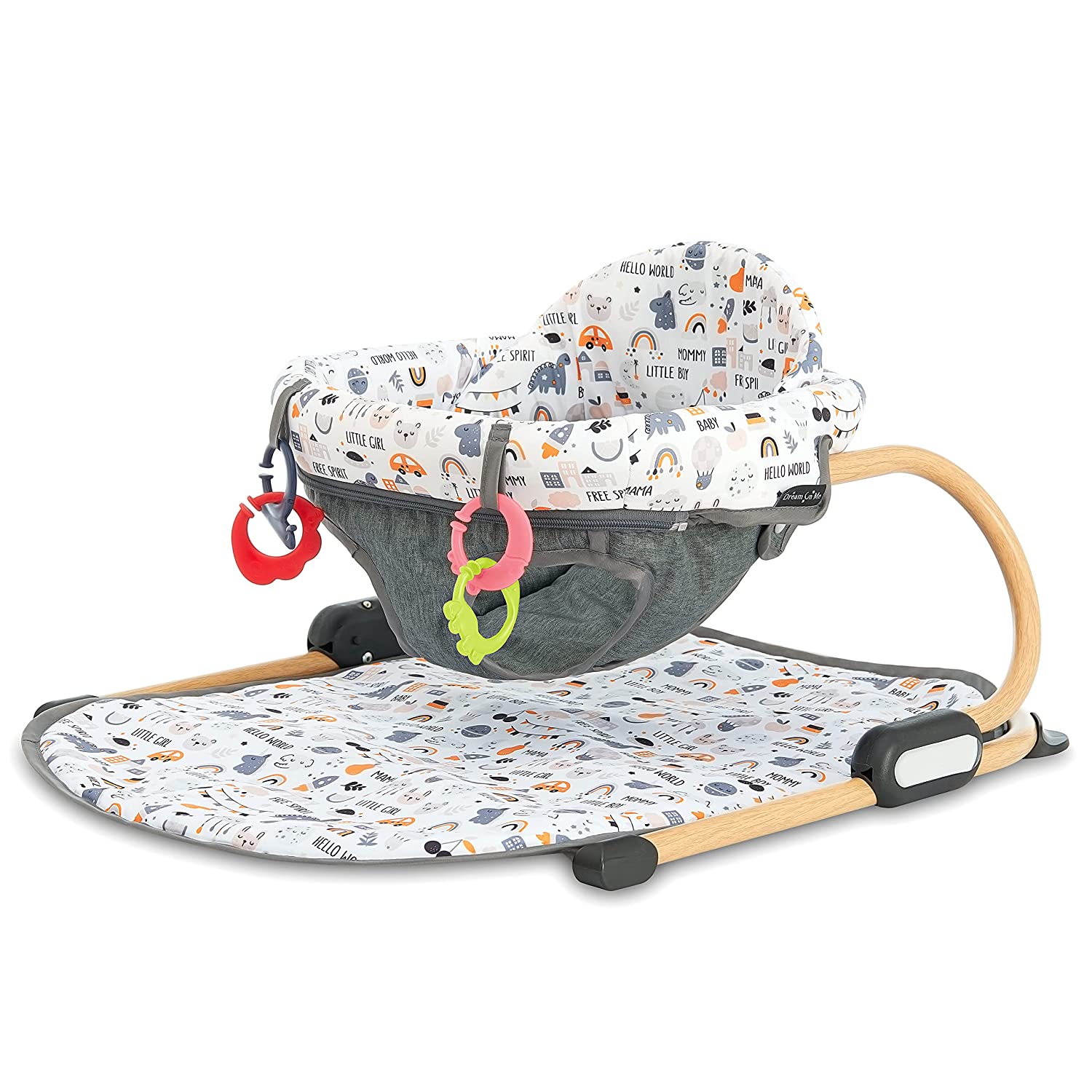 Dream On Me Snug N Play Floor Seat in Hello World, Baby Seat, TopNotch