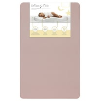 Dream On Me Snuggles Breathable Extra Firm Baby Portable/Mini Crib Foam Mattress, Dusty Rose