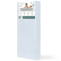 Dream On Me Sparkling Dreams 2 in 1 Infant and Toddler Bed Mattress, Blue