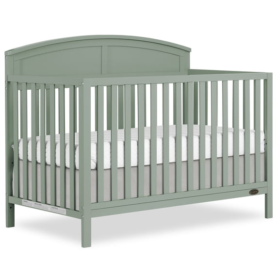 Dream On Me Storybrooke 5 in 1 Convertible Crib, Meadow Green