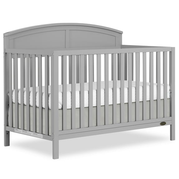 Dream On Me Storybrooke 5 in 1 Convertible Crib, Pebble Gray
