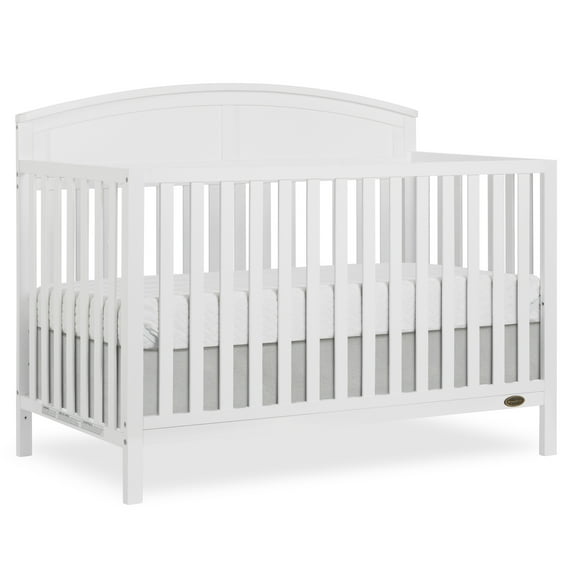 Dream On Me Storybrooke 5 in 1 Convertible Crib, White