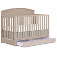 thumbnail image 1 of Dream On Me Storybrooke 5 in 1 Convertible Crib with Under Drawer, Almond Butter, 1 of 7