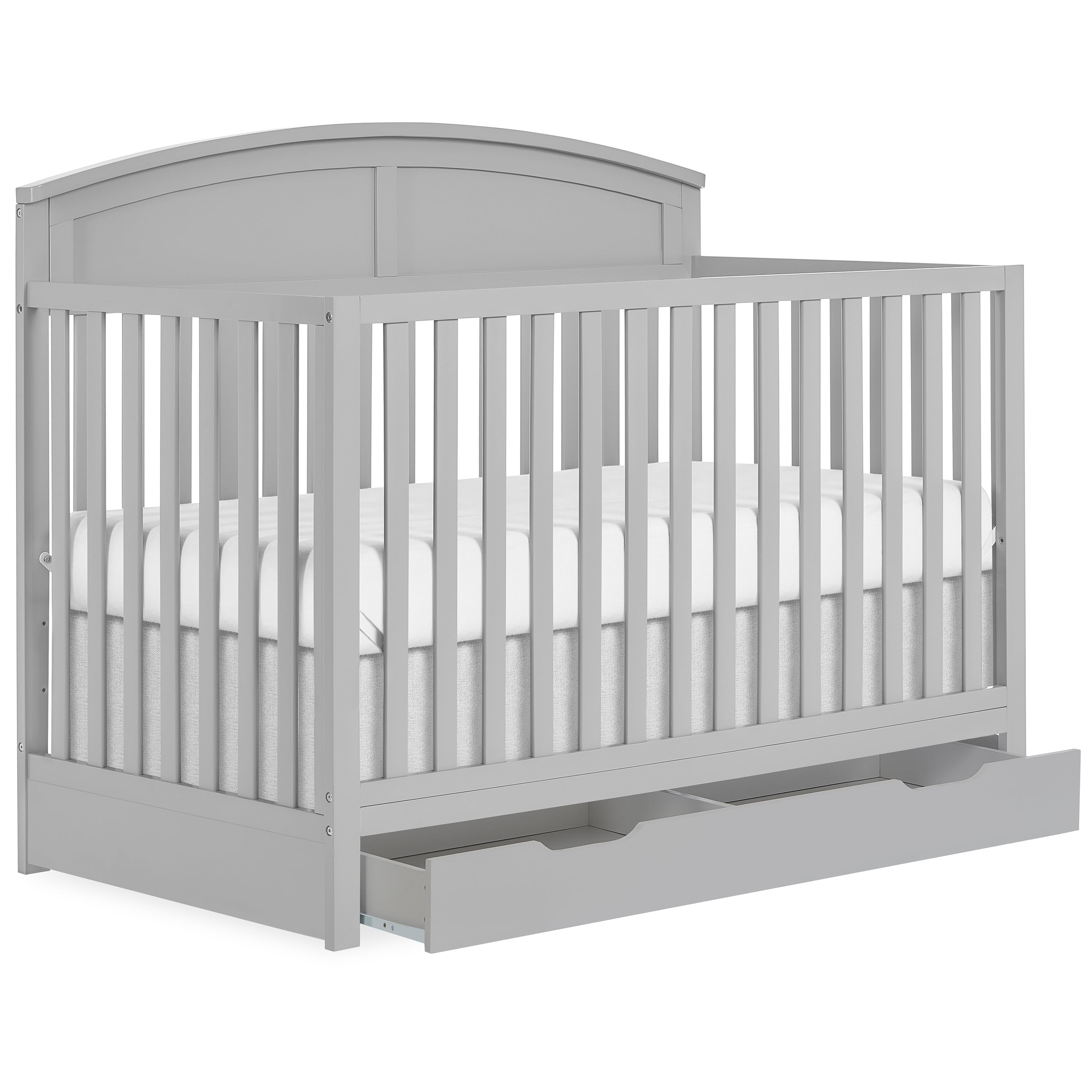 Dream On Me Storybrooke 5 in 1 Convertible Crib with Under Drawer