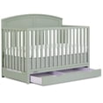 thumbnail image 1 of Dream On Me Storybrooke 5 in 1 Convertible Crib with Under Drawer, Sage Green, 1 of 7