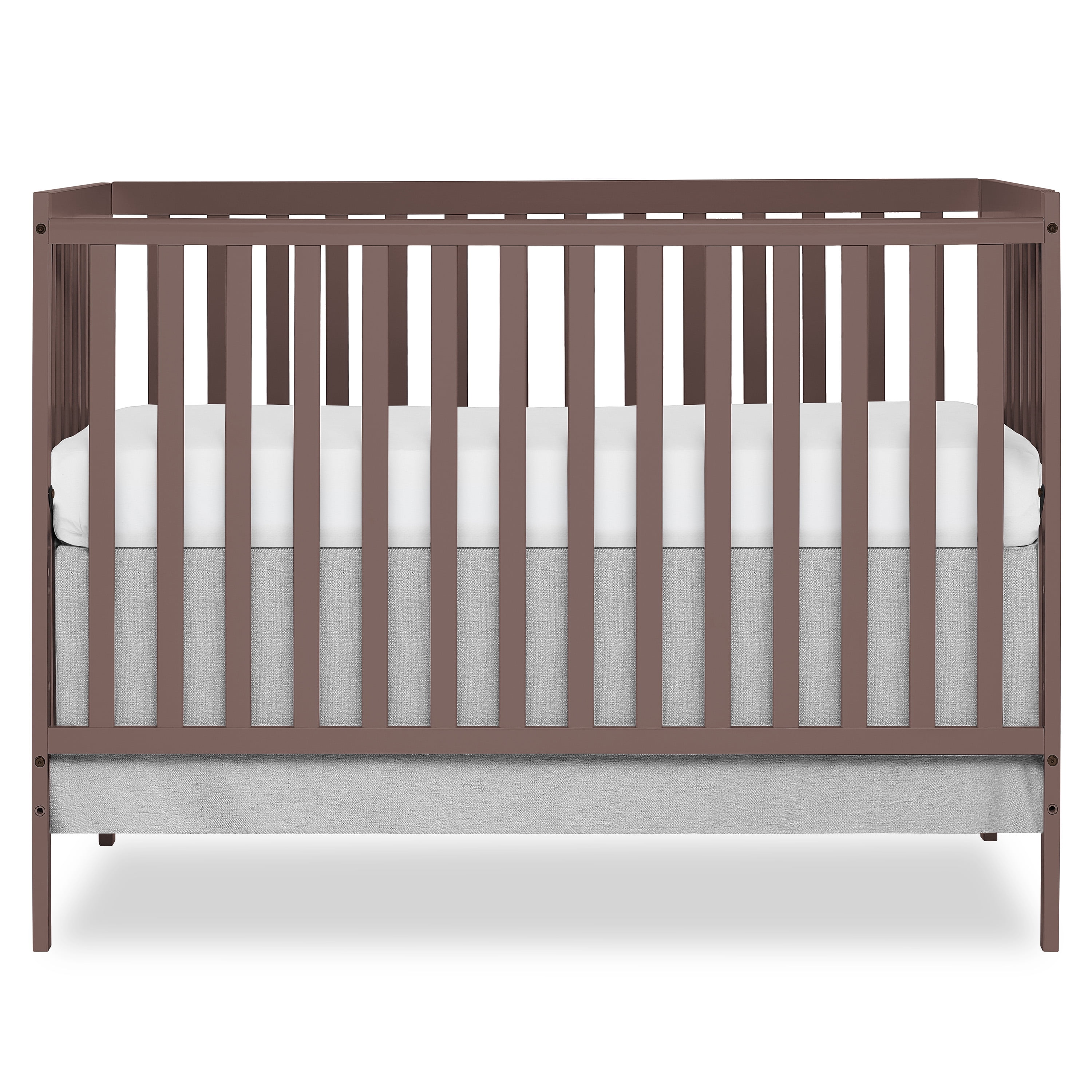 Walmart Dream On Me Carter 5-in-1 Full Size Convertible Crib, Grey and White