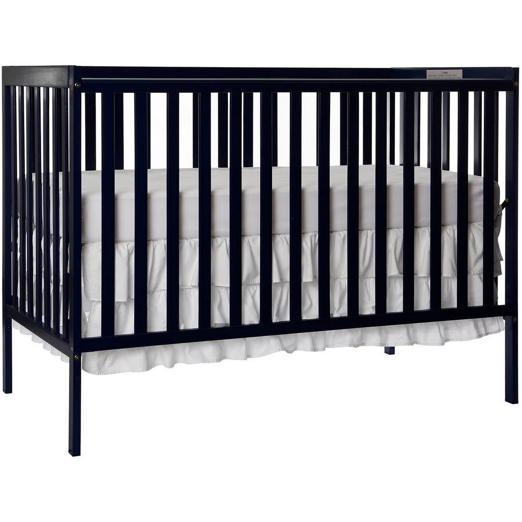 Black 5-in-1 Convertible Crib with Modern Design