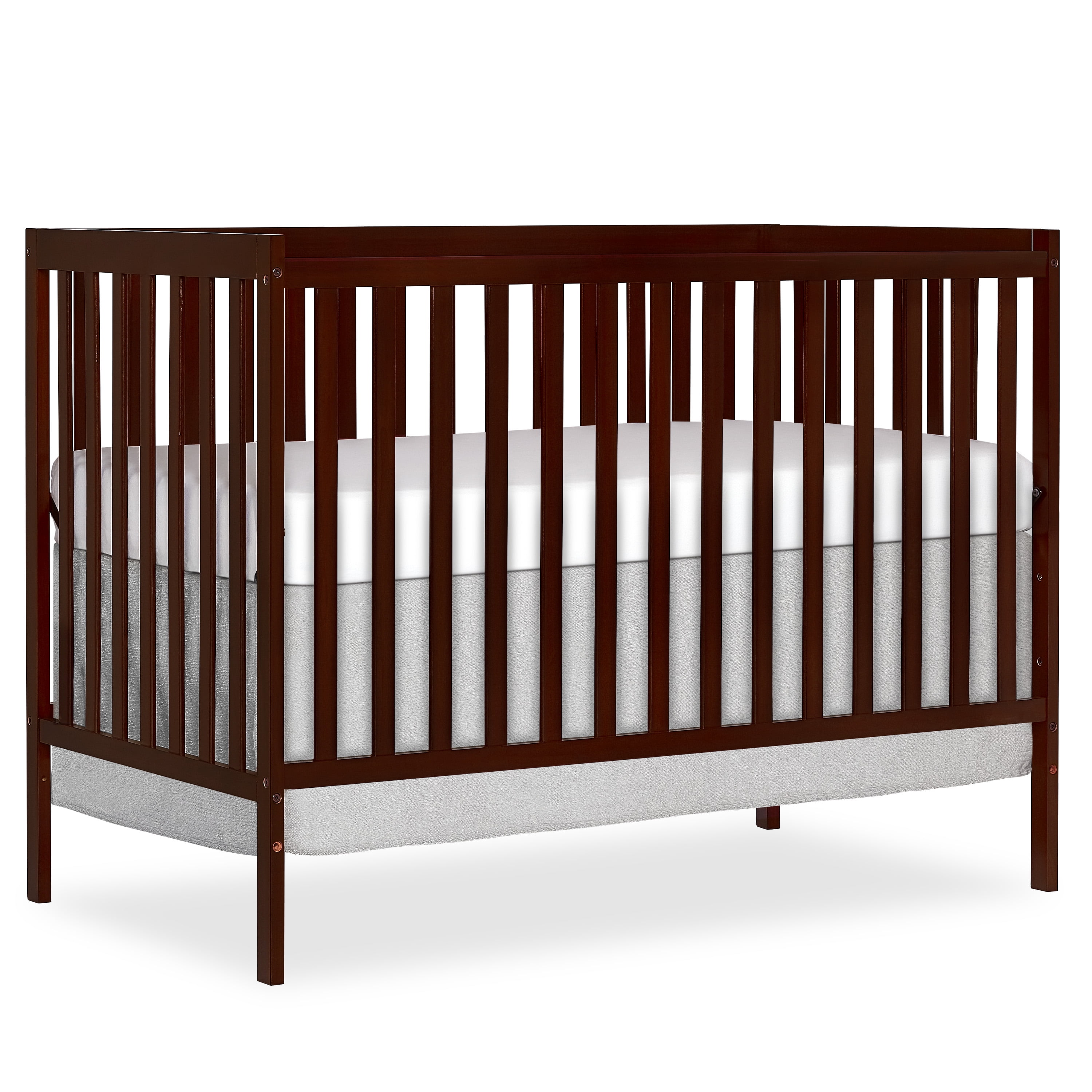 Dream On Me Synergy 5 in 1 Convertible Crib in Espresso, Greenguard Gold Certified
