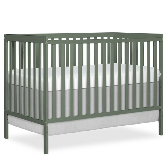 Dream On Me Synergy 5 in 1 Convertible Crib in Meadow Green, Greenguard Gold Certified