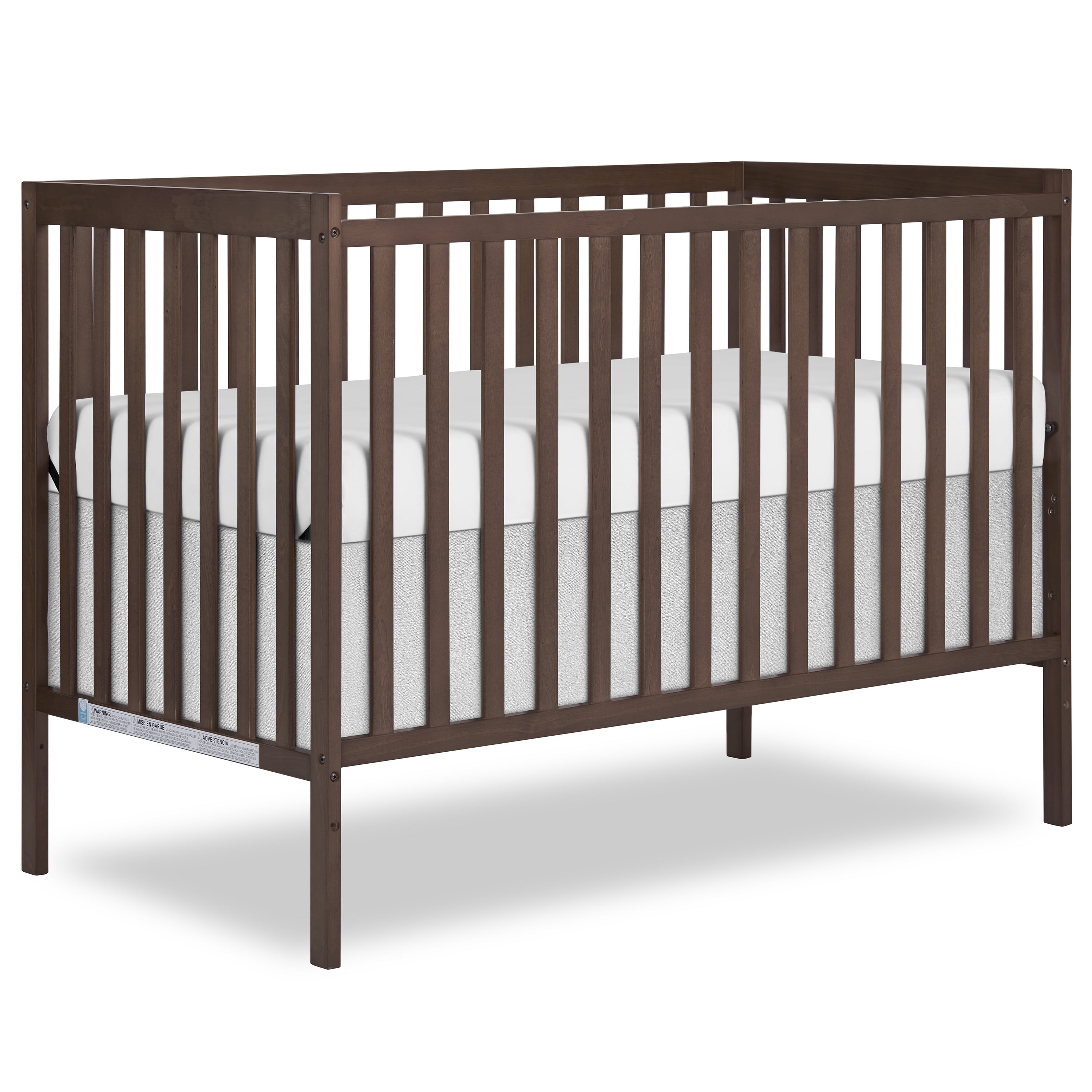 Dream On Me Synergy 5-in-1 Convertible Crib, Greenguard Gold Certified, Smokey Oak