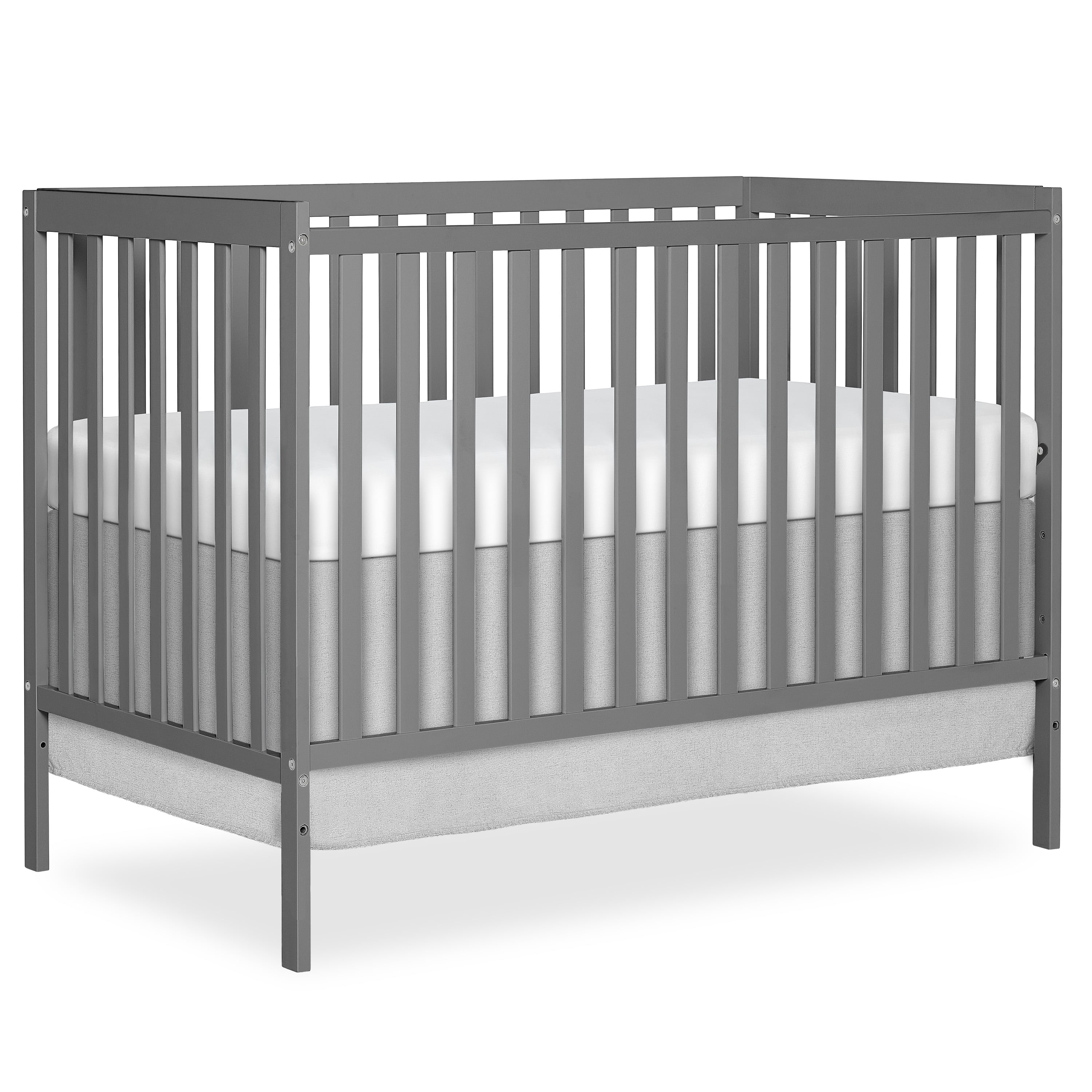 Dream On Me Synergy 5-in-1 Convertible Crib, Steel Grey, JPMA