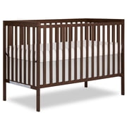 Dream On Me Synergy 5 in 1 Convertible Crib in Walnut Brown, Greenguard Gold Certified