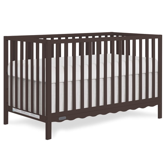 Dream On Me Synergy Wave 5-in-1 Convertible Crib, Chocolate Chip