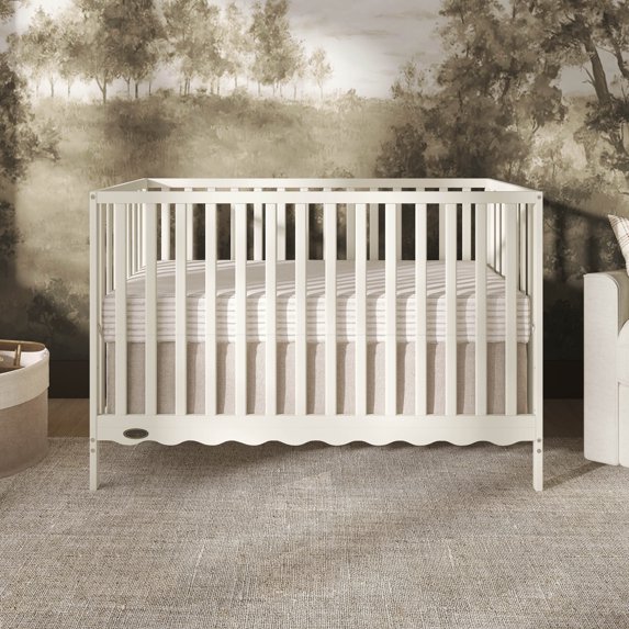 Dream On Me Synergy Wave 5-in-1 Convertible Crib, Cannoli Cream