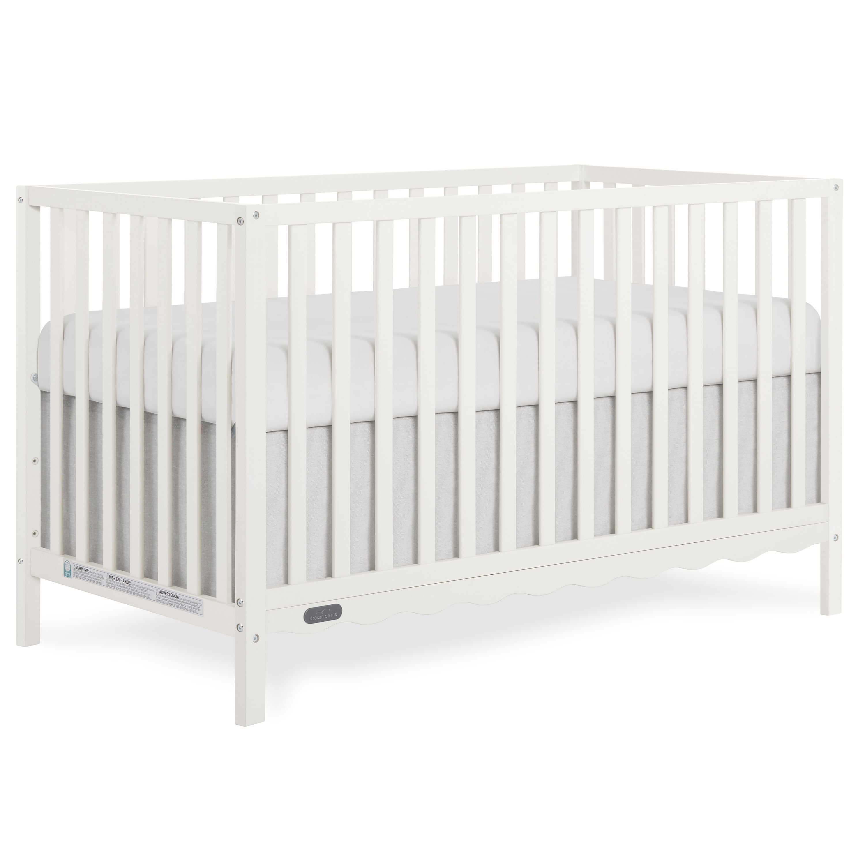 Dream On Me Synergy Wave 5-in-1 Convertible Crib, Cannoli Cream