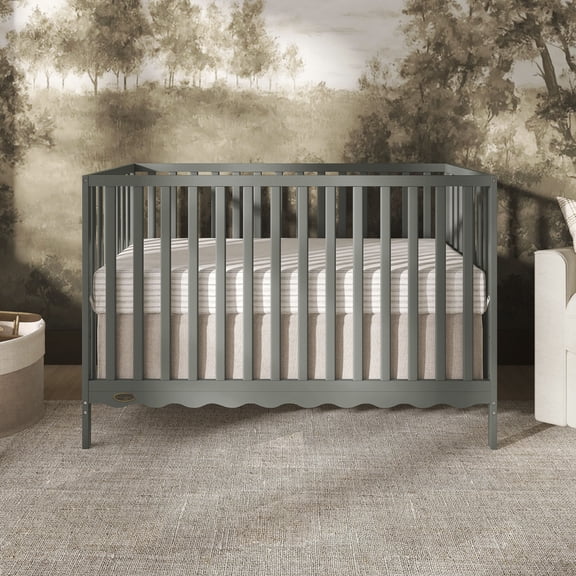 Dream On Me Synergy Wave 5-in-1 Convertible Crib, Seagrass