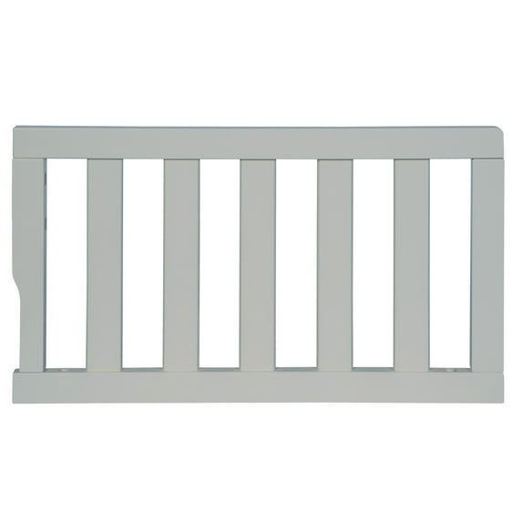 Dream On Me Tiana Convertible Crib Toddler Guard Rail, New Zealand Pinewood, Akoya Grey Pearl