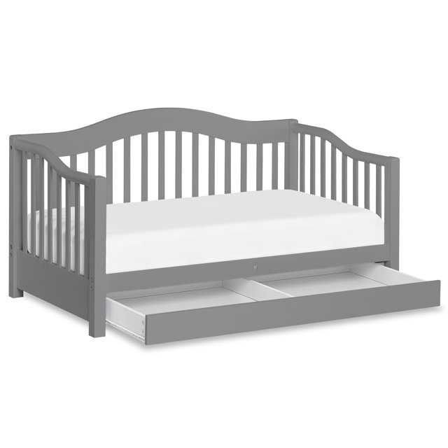 Dream On Me, Toddler Day Bed With Storage Drawer, Storm Gray, Model