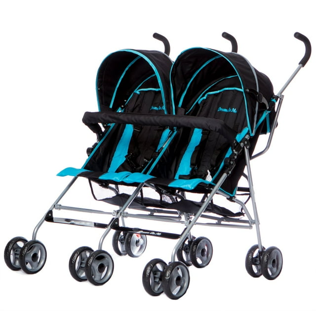 Dream On Me Twin Stroller, Blue