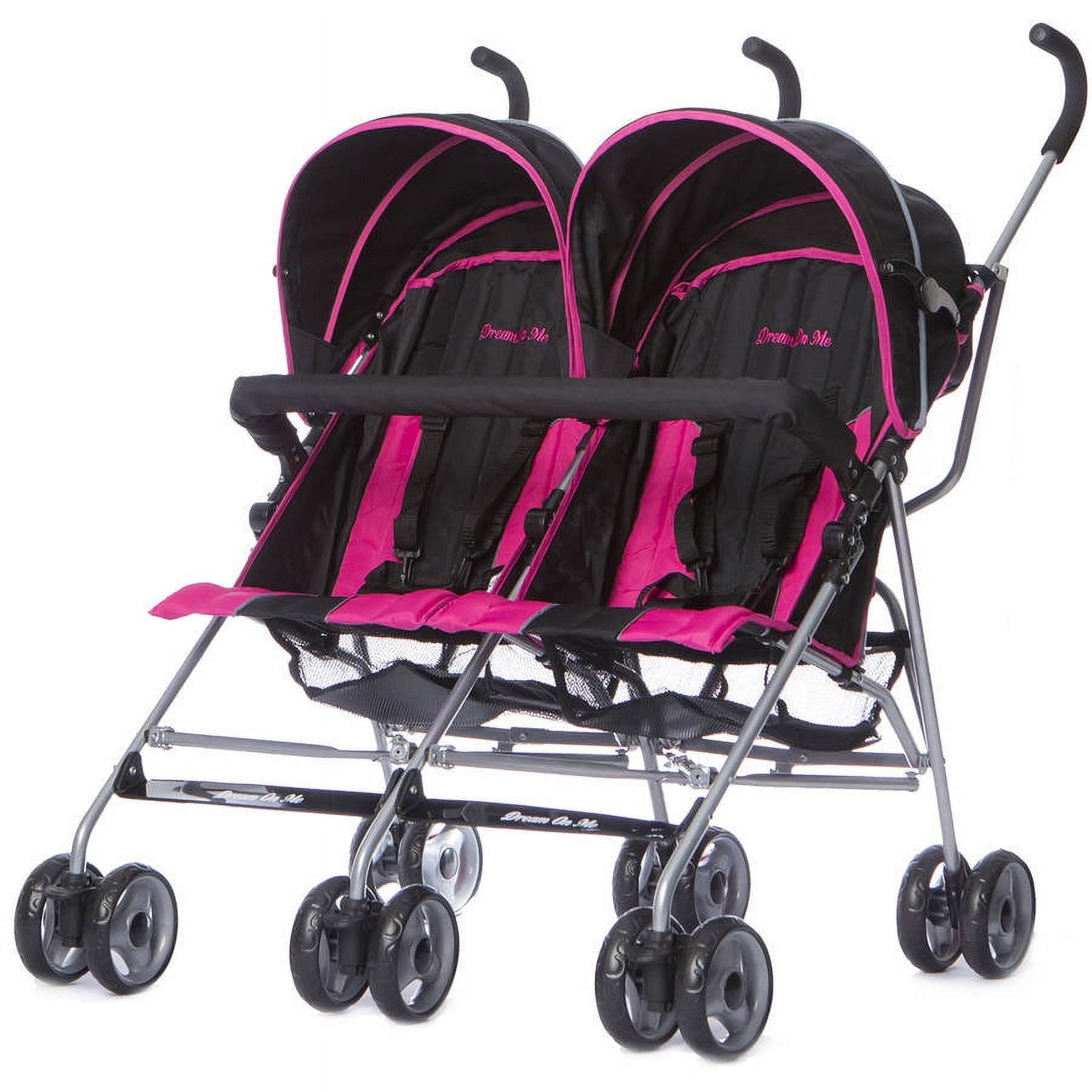 Dream On Me Twin Stroller, Dark Pink - image 1 of 5