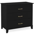 thumbnail image 1 of Dream On Me Universal 3 Drawers Chest Mid Century Modern In Black and Gold, Model #600-KG, 1 of 5