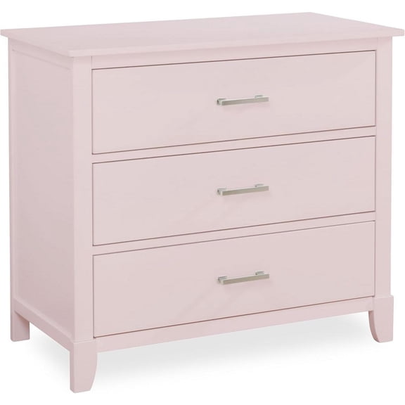 Ollie 3 Drawer Dresser in Blush Pink