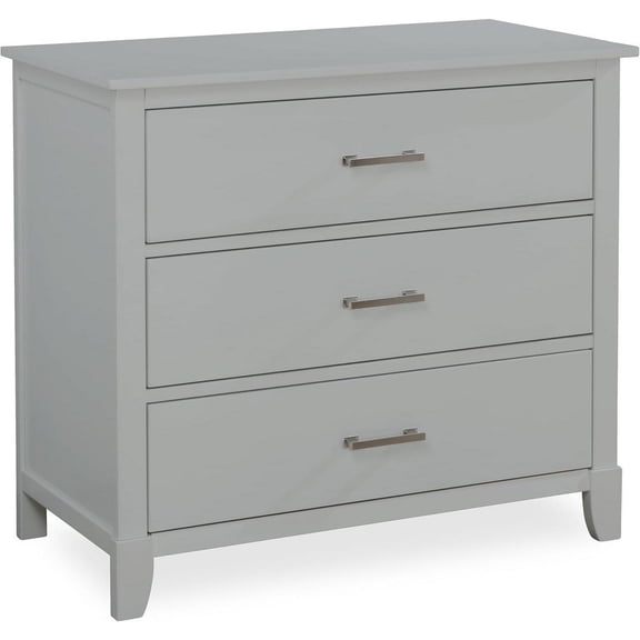 Ollie 3 Drawer Dresser in Cool Grey