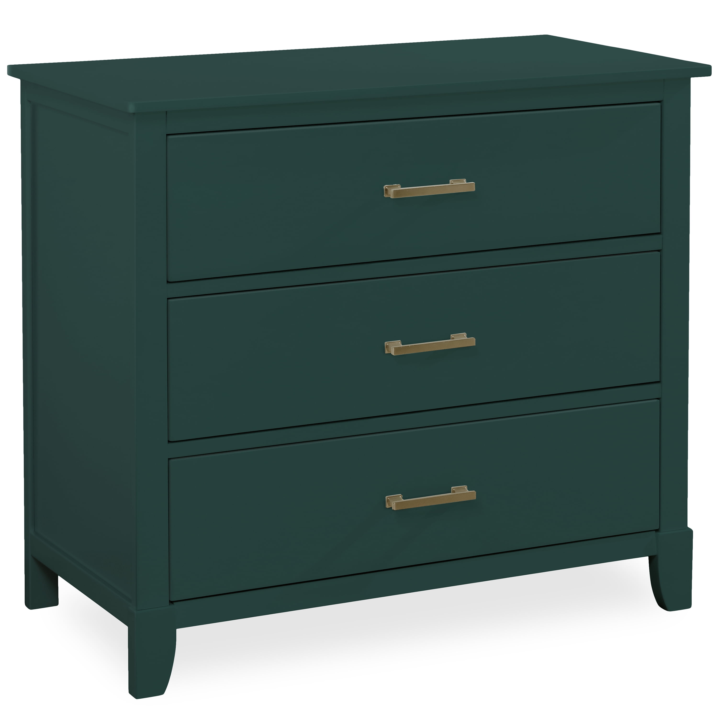 Dream On Me Universal 3 Drawers Chest Mid Century Modern In Olive, Model #600-OLIVE
