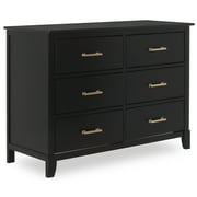 Dream On Me Universal Double Dresser in Black and Gold