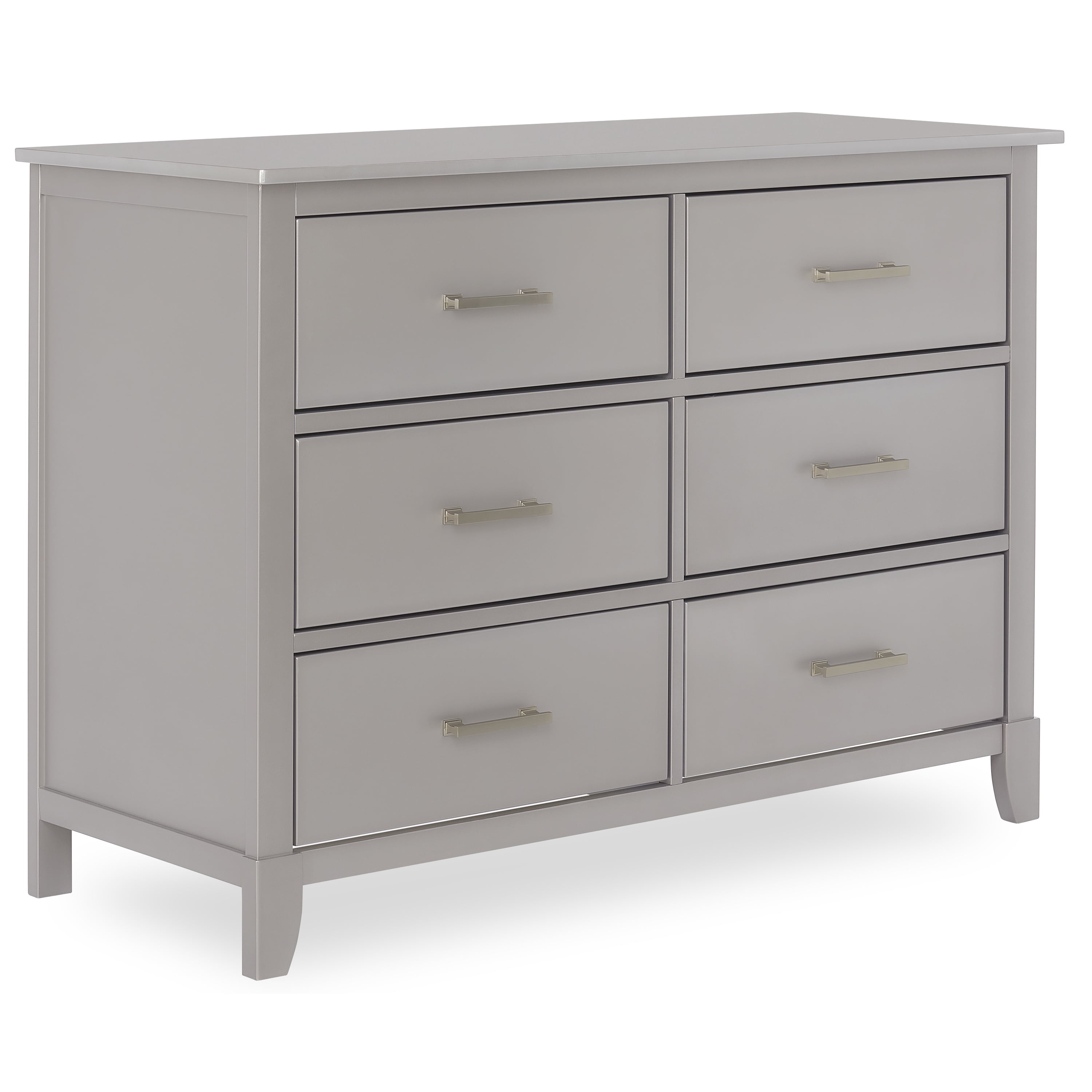 Dream on Me Universal Double Dresser Pebble Gray