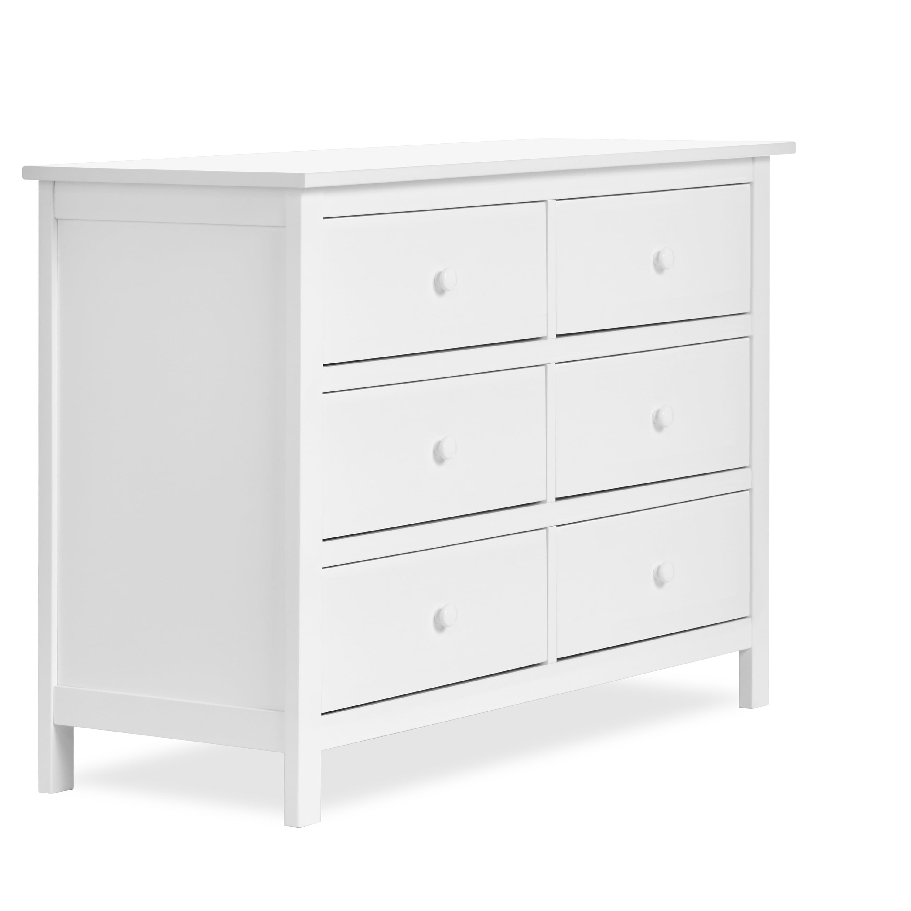 Dream On Me Universal Double Six Drawers Dresser, White