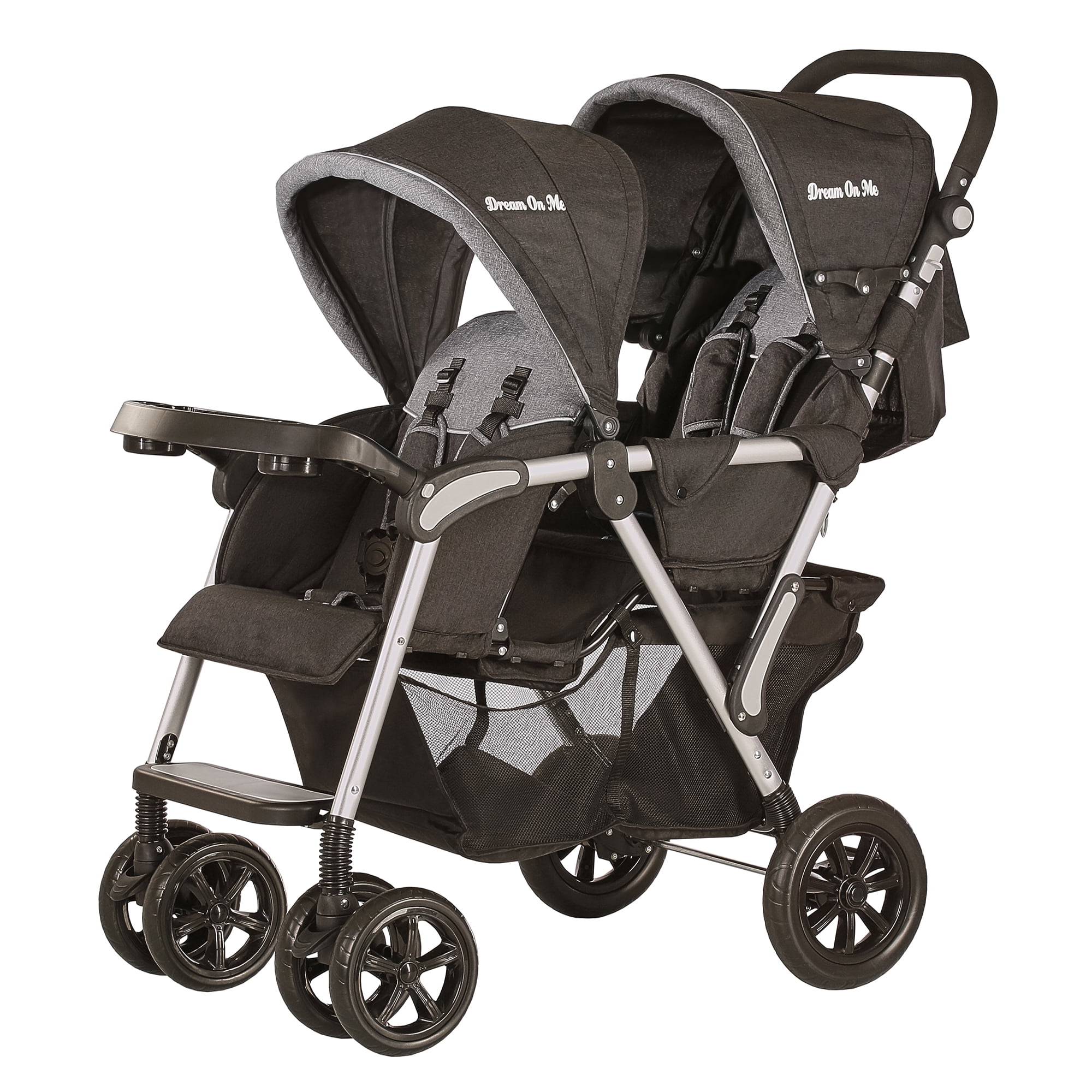 Dream On Me Villa Tandem Stroller Grey
