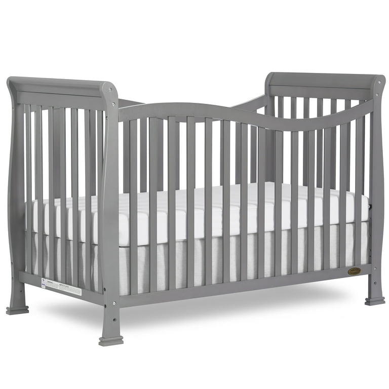 Dream On Me Violet 7 in 1 Convertible Life Style Crib Steel Grey