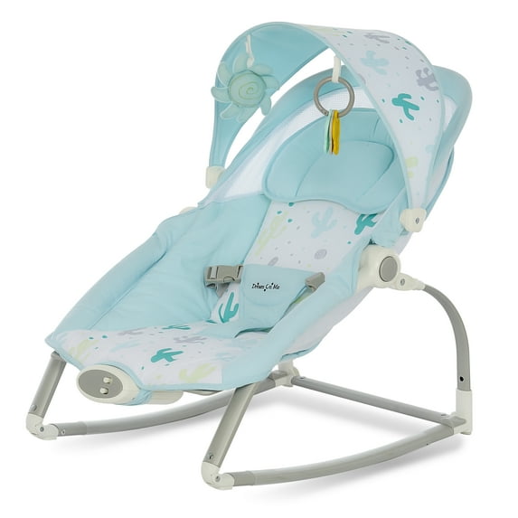 Dream On Me We Rock Infant Rocker II Perfect to Calm Baby, Comfy Time, White