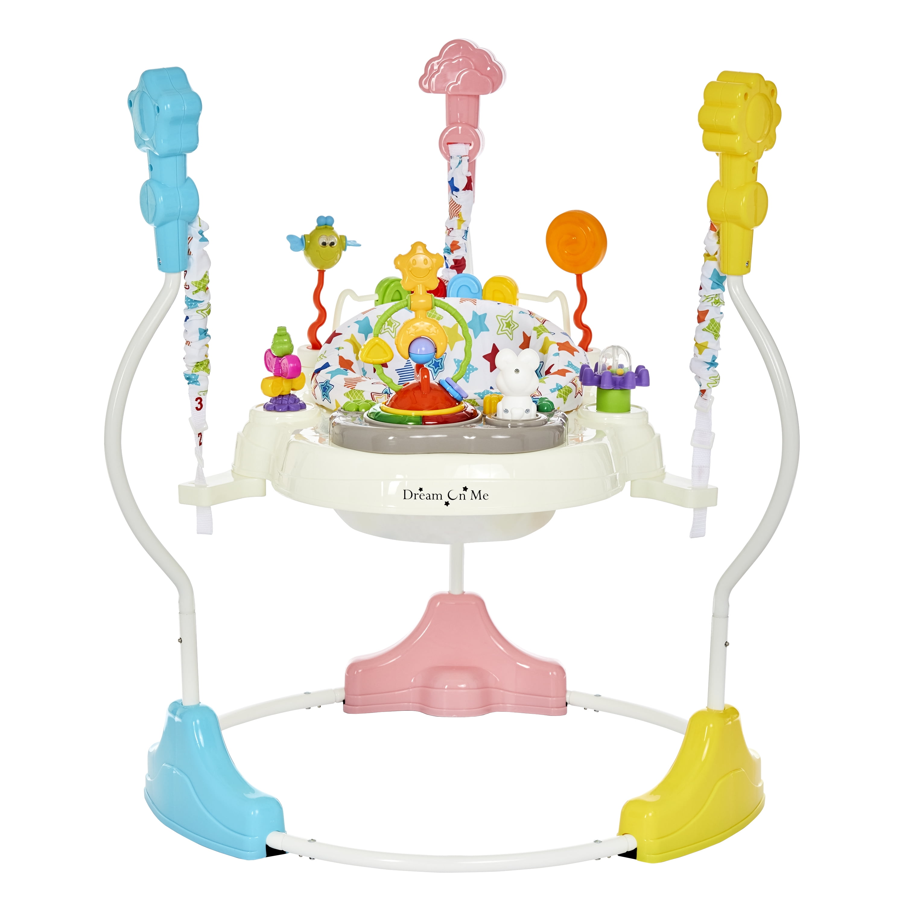 Dream On Me Zany Activity Center Bouncer in Star Print