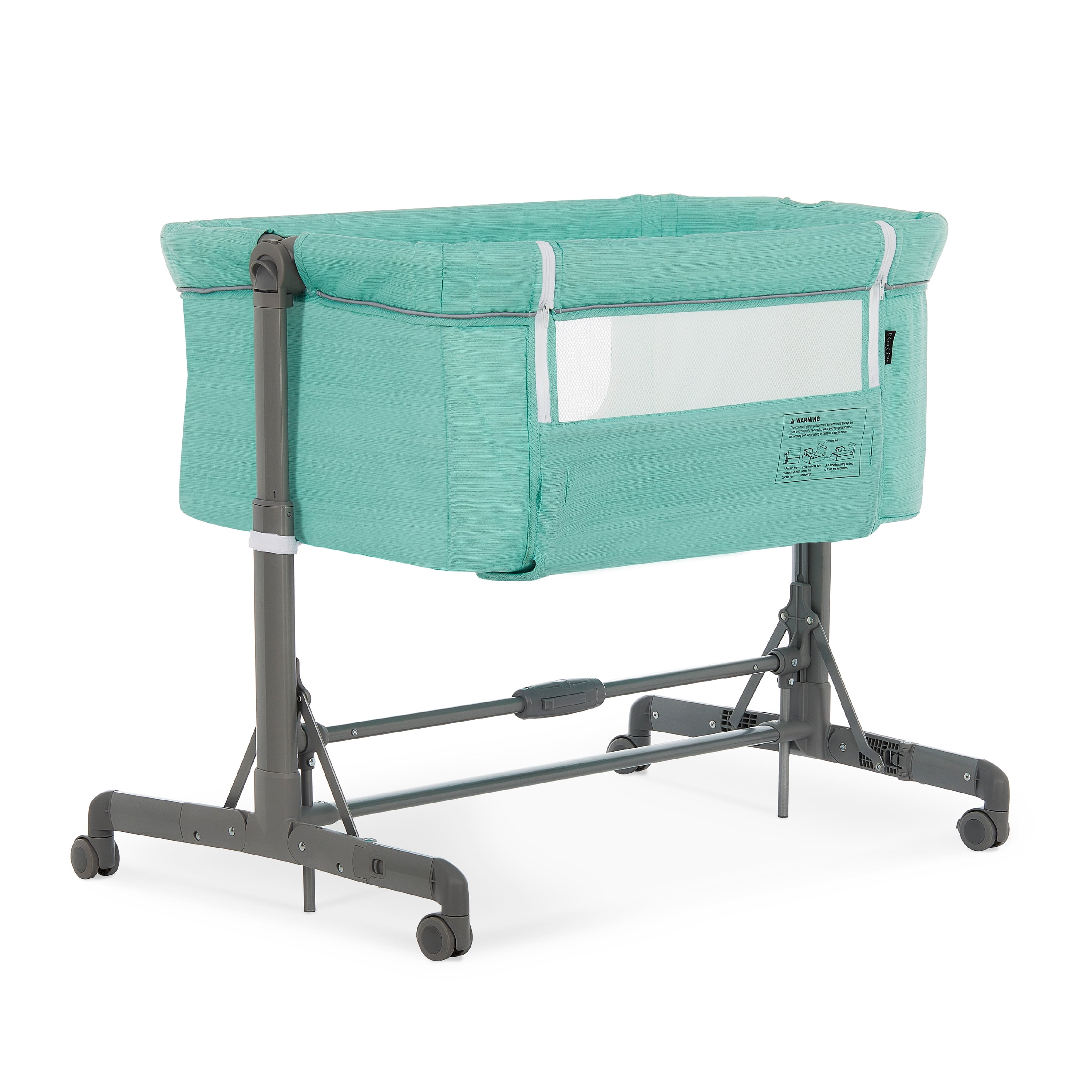 Dream On Me Zimal Bedside Sleeper Mint, Breathable Panel