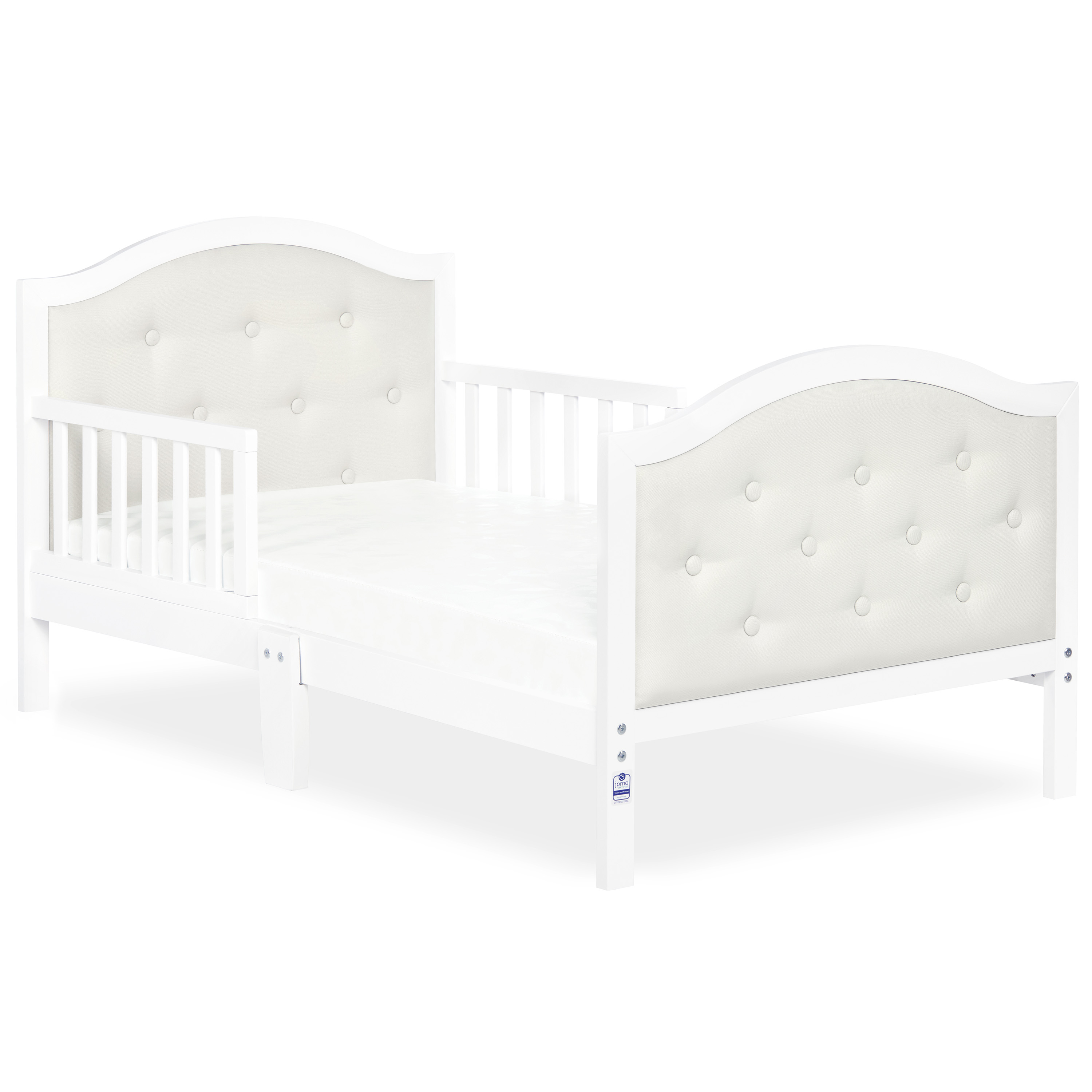 Dream On Me Zinnia Toddler Bed, White