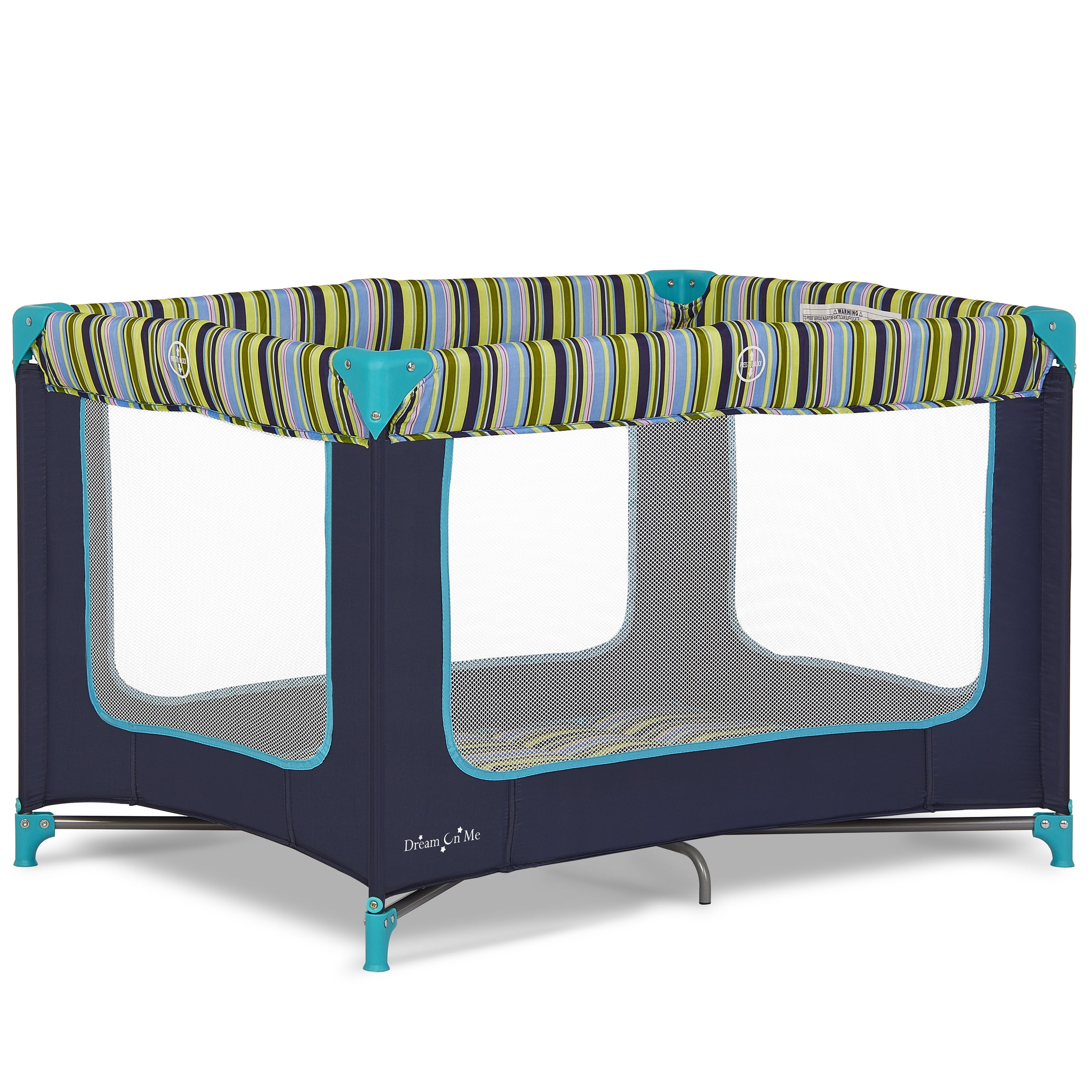 Dream On Me Zodiak Portable Playard with Carry Bag & Shoulder Strap, Navy