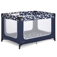 thumbnail interactive-video image 1 of Dream On Me Zodiak Portable Playard with Carry Bag & Shoulder Strap, Navy, 1 of 17