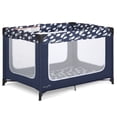 thumbnail interactive-video image 1 of Dream On Me Zodiak Portable Playard with Carry Bag & Shoulder Strap, Navy, 1 of 8