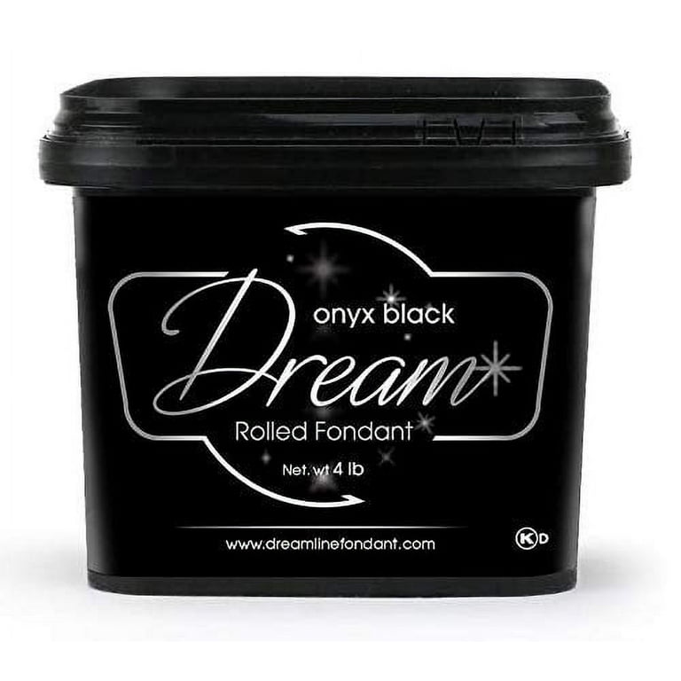 Dream Onyx Black Fondant, Vanilla, 4 Pounds