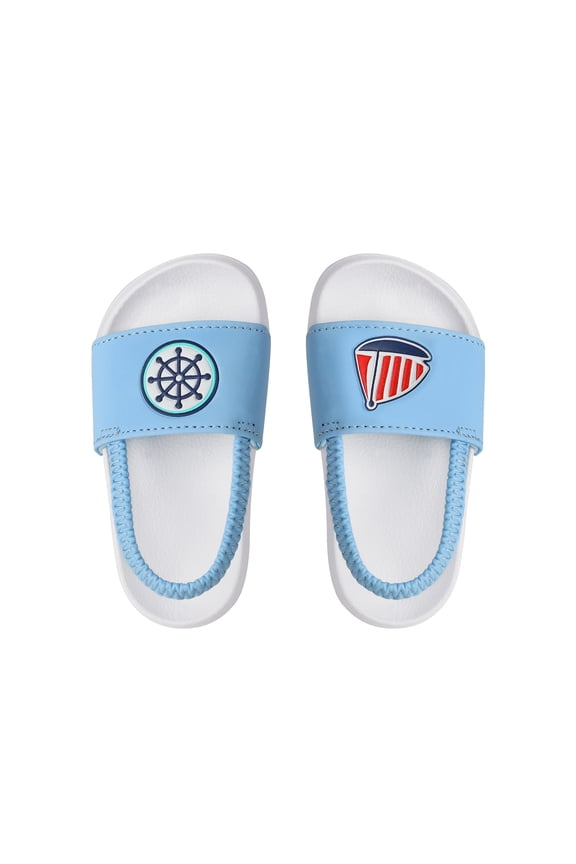 Baby Girls Boys Toddles Summer Beach Sandals Comfort Slip-on Slippers KAS211 NAVY/BLUE Size 5T-6T