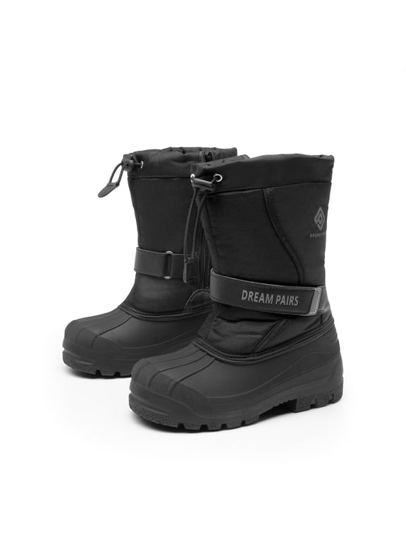 Big Kid Boys & Girls Mid Calf Waterproof Winter Snow Boots