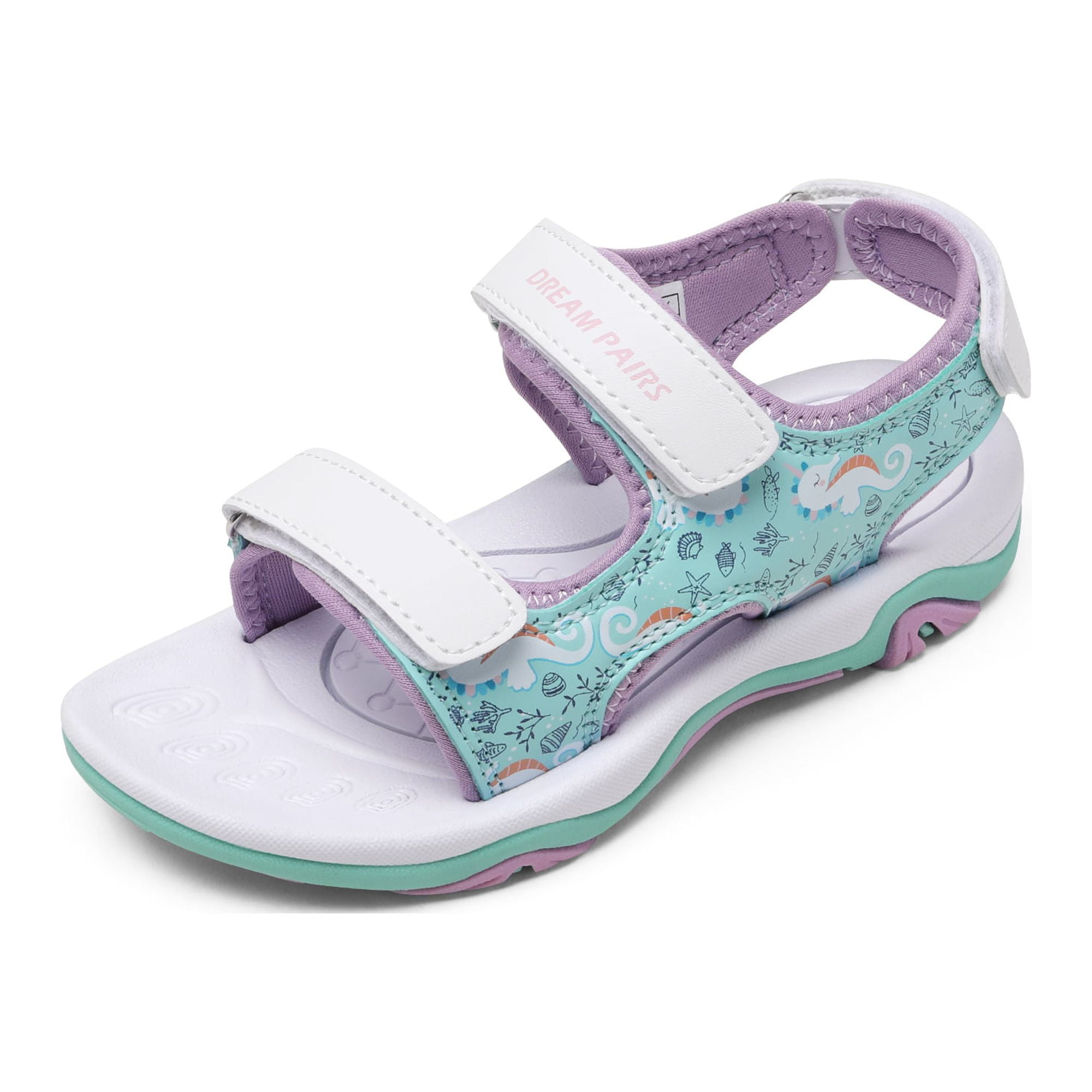 Dream Pairs Boys Girls Cute Open-Toe Sandals Summer Outdoor Quick 