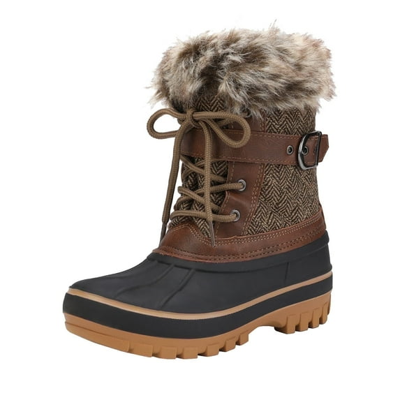 Dream Pairs Boys Girls Fashion Mid Calf Winter Snow Boots Toddler/Little Kid/Big Kid